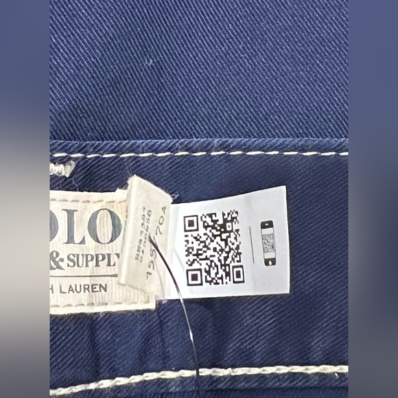 Polo Ralph Lauren Pant Womens Cotton Twill Utility Navy Straight Leg Size 2 - Picture 11 of 16